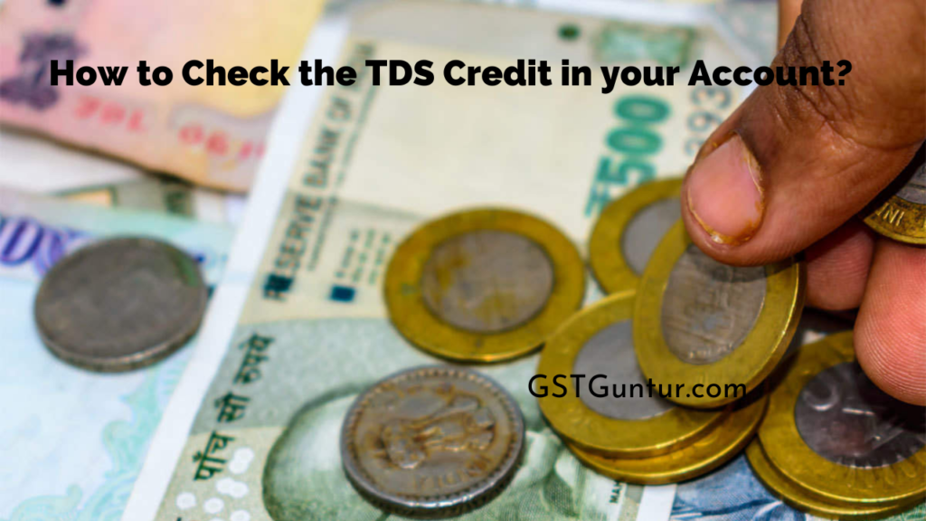 How to Check the TDS Credit in your Account