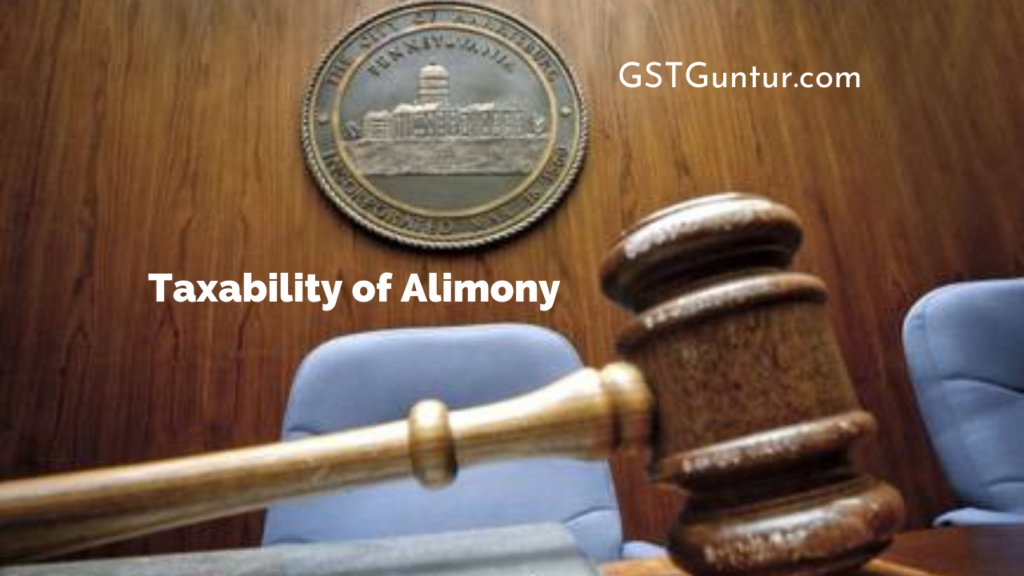 Taxability of Alimony