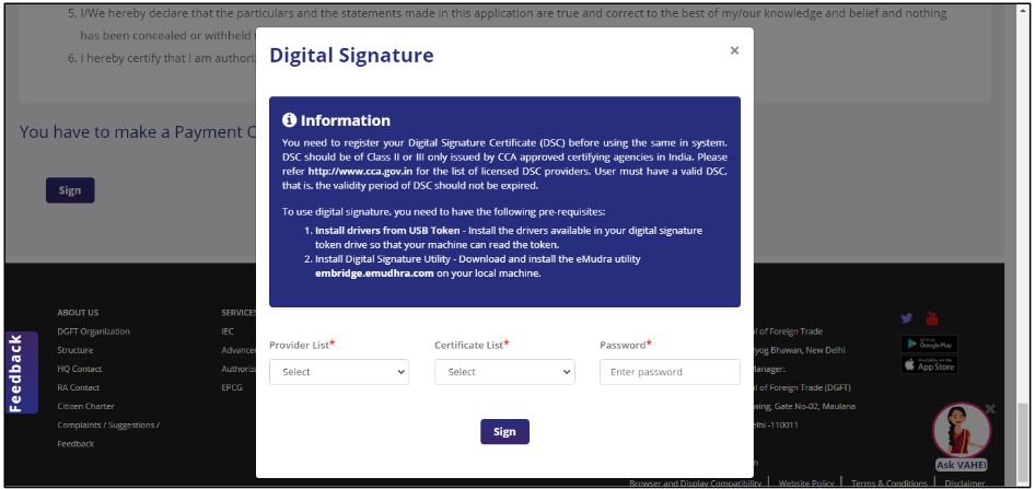 IEC Digital Signature