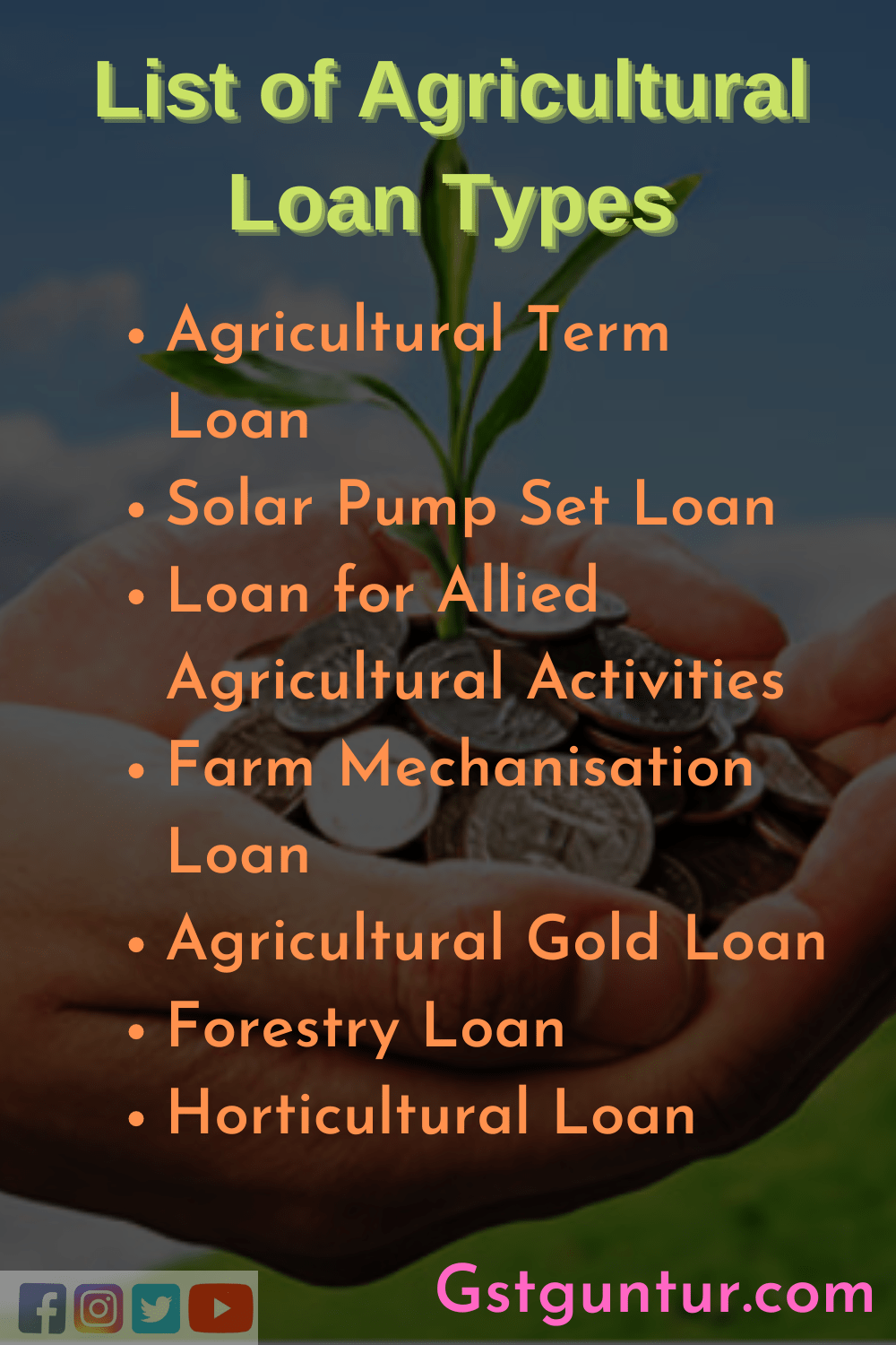 Agriculture Loan Types 