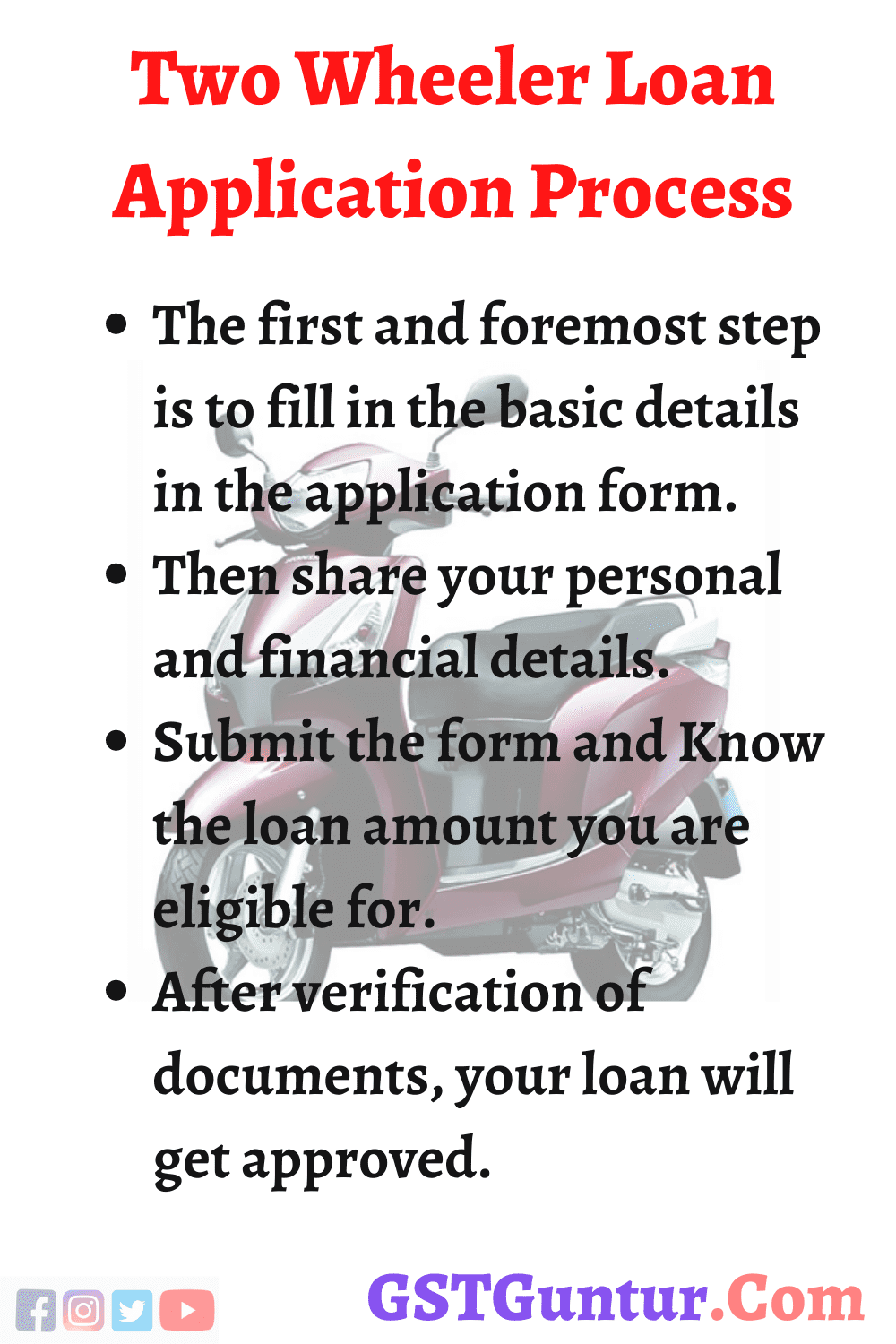 Two Wheeler Loan Application Process