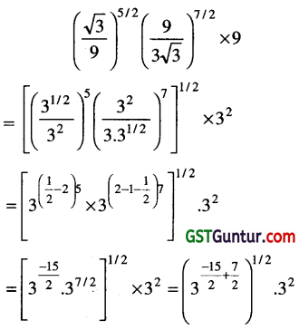 Indices – CA Foundation Maths Study Material 2