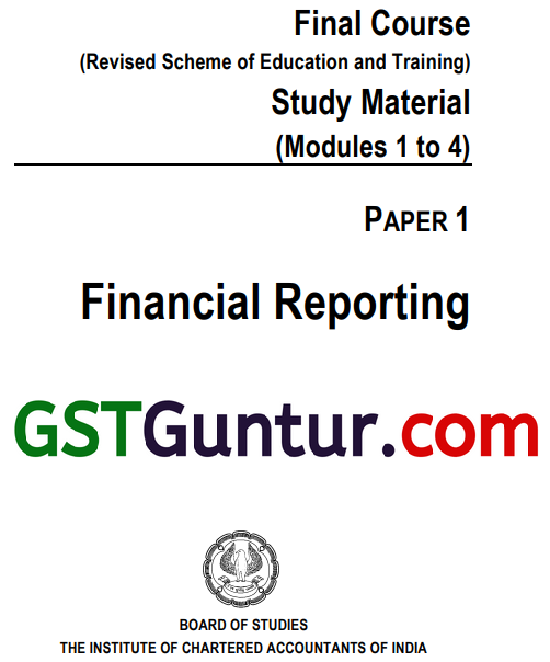 CA Final Financial Reporting FR Study Material