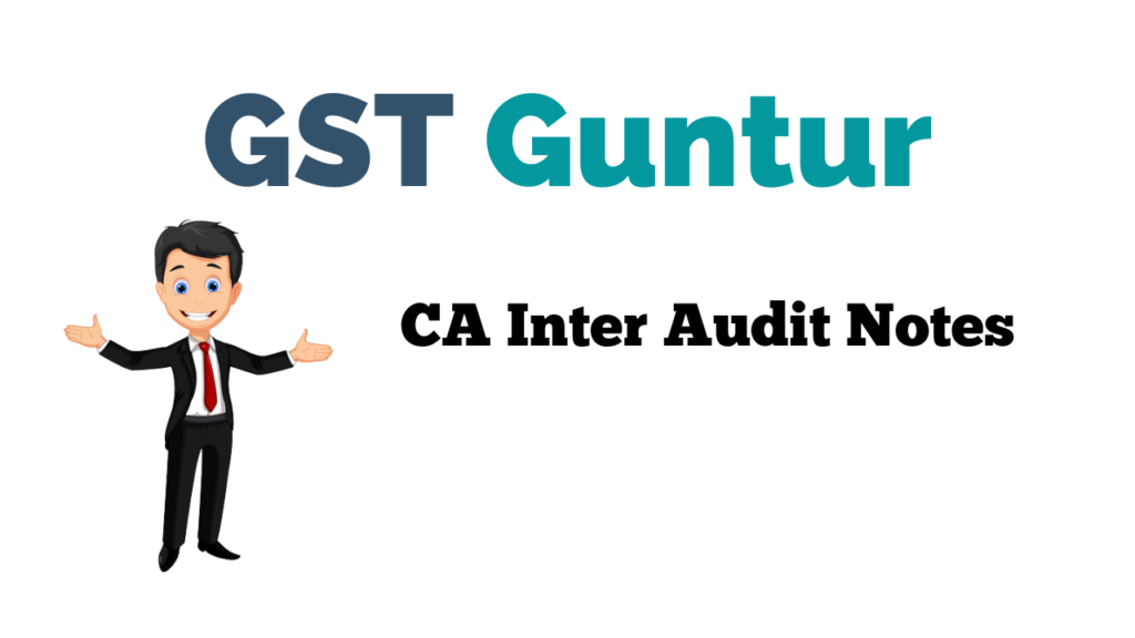 CA Inter Audit Notes