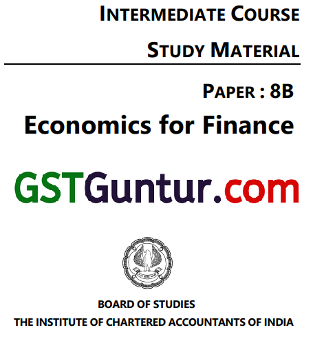 CA Inter Economics Study Material