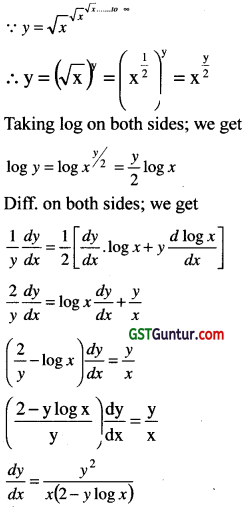 Differential Calculus – CA Foundation Maths Study Material 11