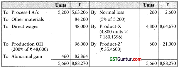 Process and Operation Costing - CA Inter Costing Study Material 108
