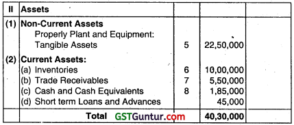 Financial Statements of Companies - CA Inter Accounts Question Bank 30