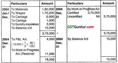 Job and Contract Costing - CA Inter Costing Question Bank 48