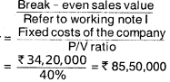 Marginal Costing – CA Inter Costing Question Bank 116