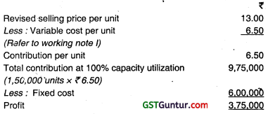 Marginal Costing – CA Inter Costing Question Bank 68